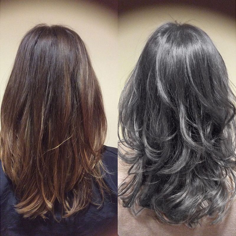 【BUY 1 GET 1 FREE】Damage-Free Semi-Permanent Hair Color Dye Set(Tea grey)-7