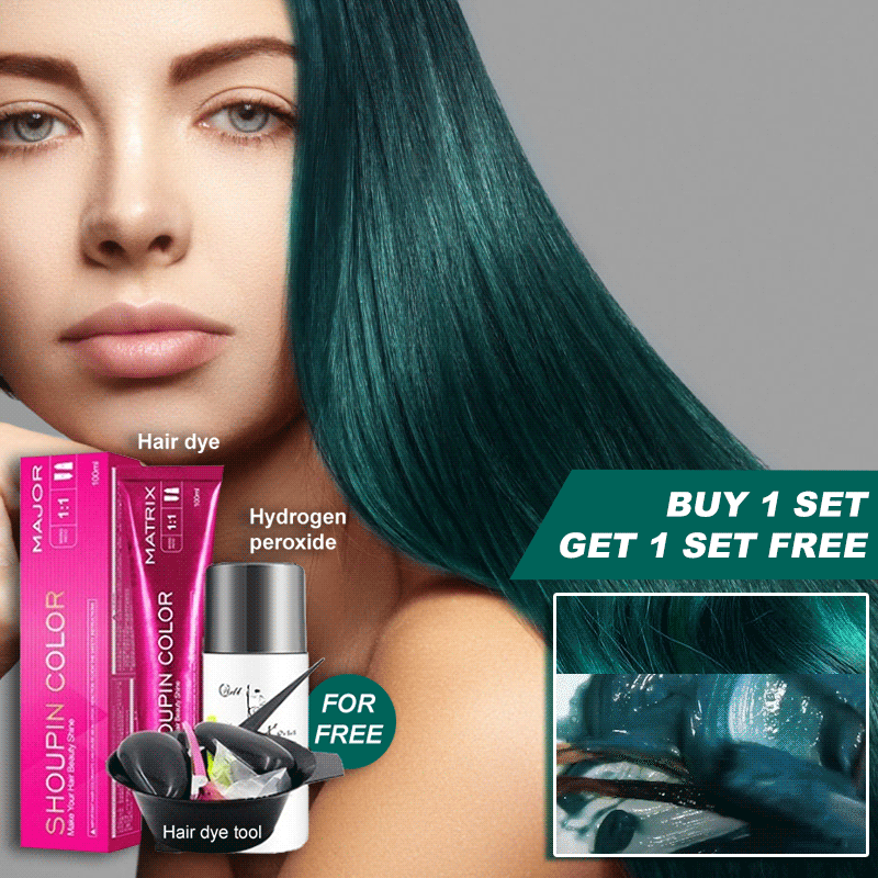 【BUY 1 GET 1 FREE】Damage-Free Semi-Permanent Hair Color Dye Set(Forest green)-1