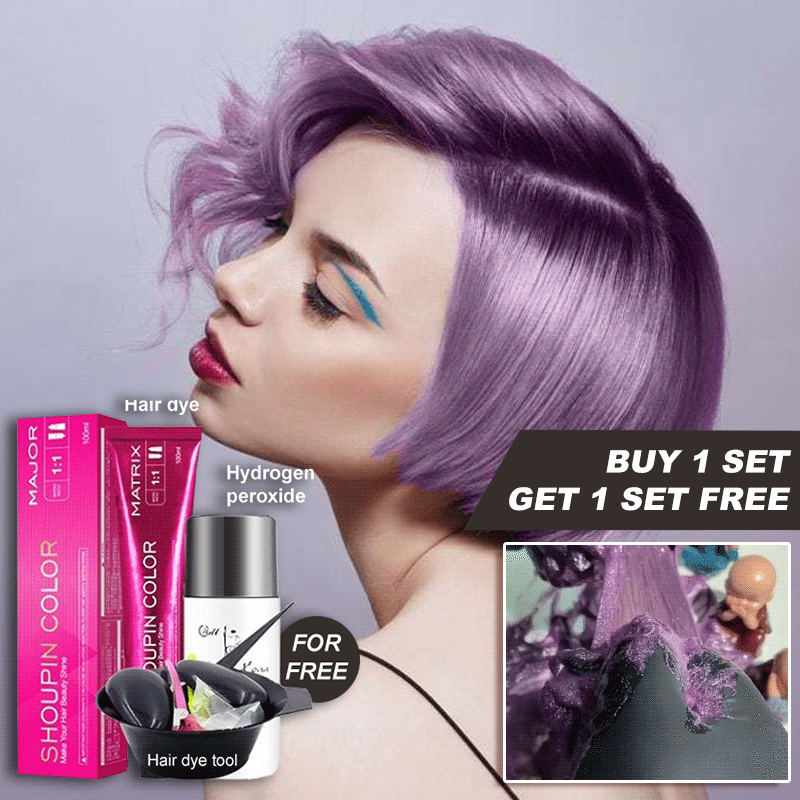 【BUY 1 GET 1 FREE】Damage-Free Semi-Permanent Hair Color Dye Set(Ash purple)-1