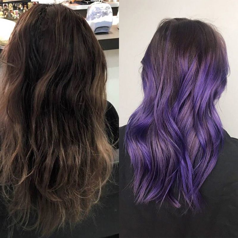 【BUY 1 GET 1 FREE】Damage-Free Semi-Permanent Hair Color Dye Set(Summer purple)-7