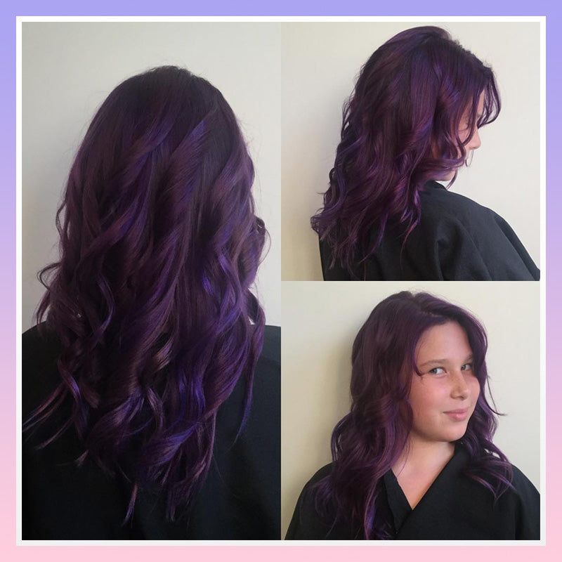 【BUY 1 GET 1 FREE】Damage-Free Semi-Permanent Hair Color Dye Set(Summer purple)-3