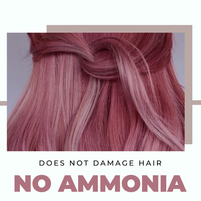 【BUY 1 GET 1 FREE】Damage-Free Semi-Permanent Hair Color Dye Set(Rose red)-5