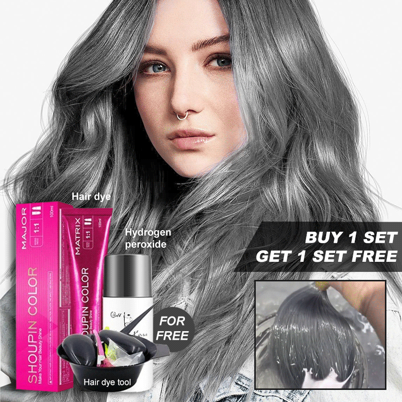 【BUY 1 GET 1 FREE】Damage-Free Semi-Permanent Hair Color Dye Set(Champagne grey)-2