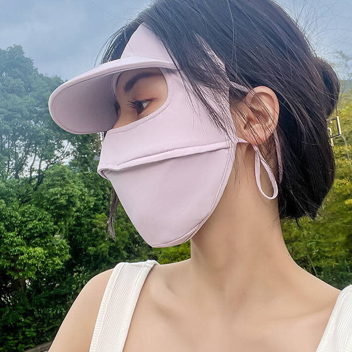 Sunscreen mask for cycling