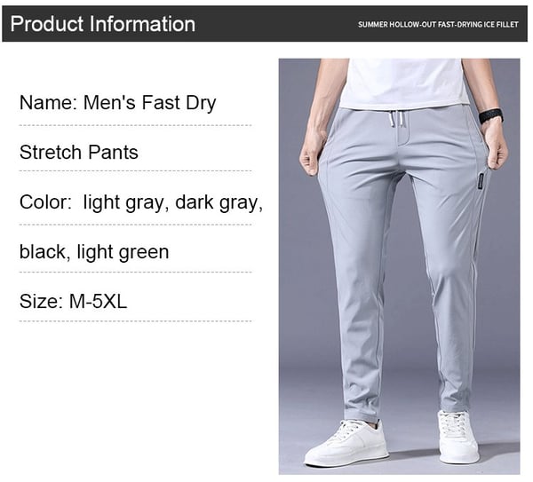 Fast Dry Stretch Long Pants