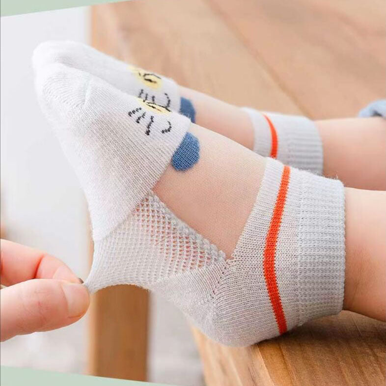 Mesh Breathable Children's Socks (5 Pieces)