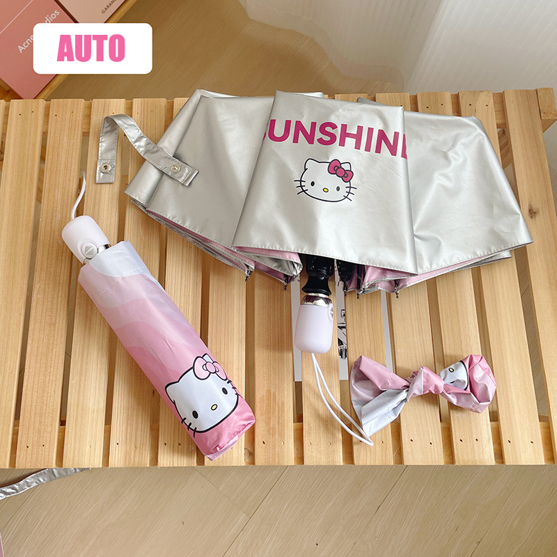 Portable Folding Umbrella,1 Count Dual-use Umbrella for Sun & Rain