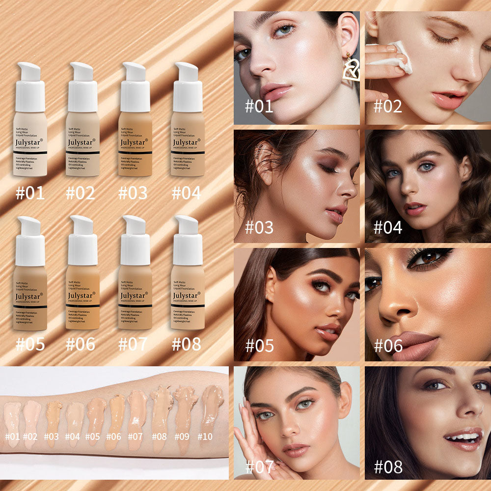 Long Lasting Waterproof Matte Liquid Foundation