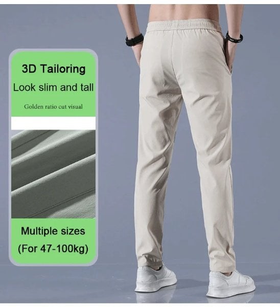 Quick drying elastic pants for men