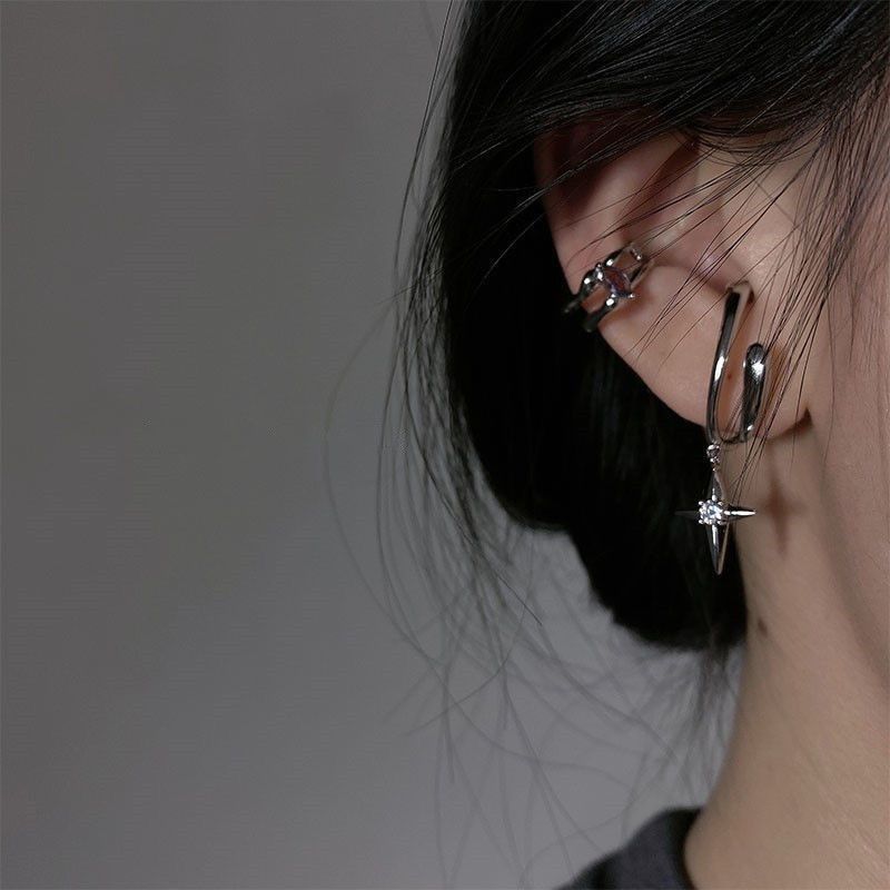 Women's Hollow Out Ear Cuff,Elegant Design C-shaped Earrings