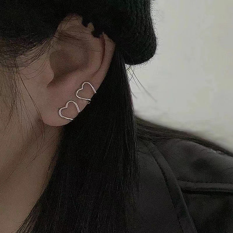 Women's Hollow Out Ear Cuff,Elegant Design C-shaped Earrings